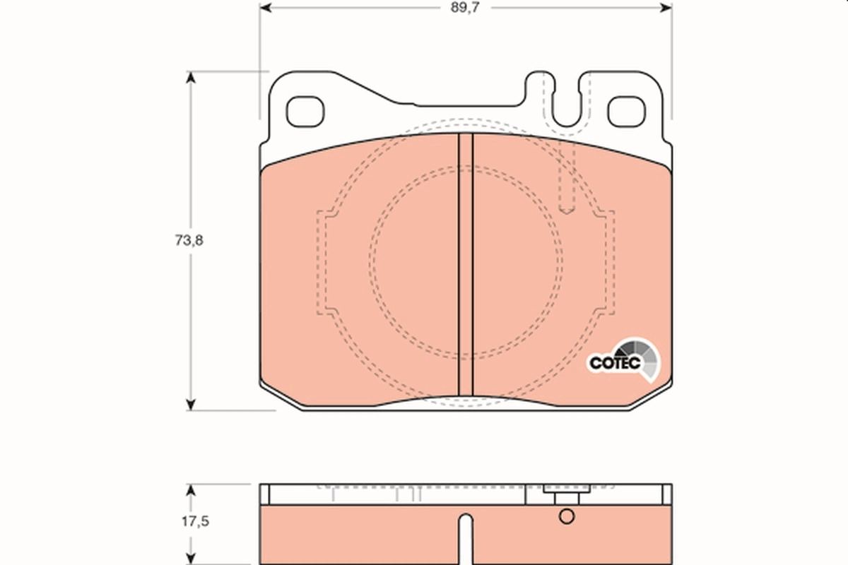 Sapatas do freio dianteiras de disco para Mercedes S W126