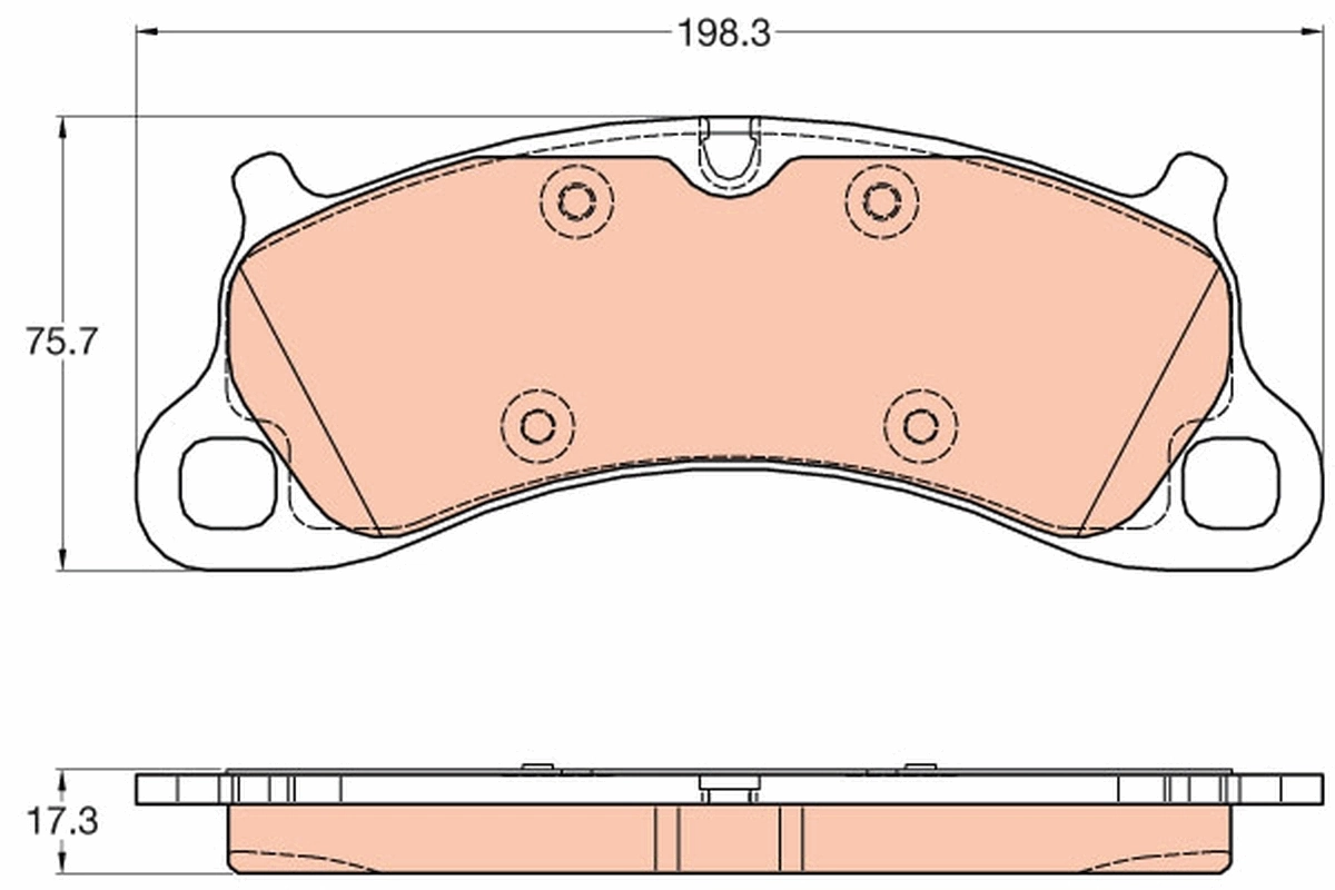  Sapatas do freio dianteiras de disco Porsche 911 Targa conversível (991) (2014 - 2019) Targa