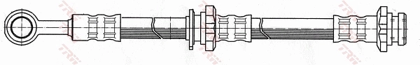  Mangueira do freio dianteira Nissan Sunny I sedan (B11) (1981 - 1985) I