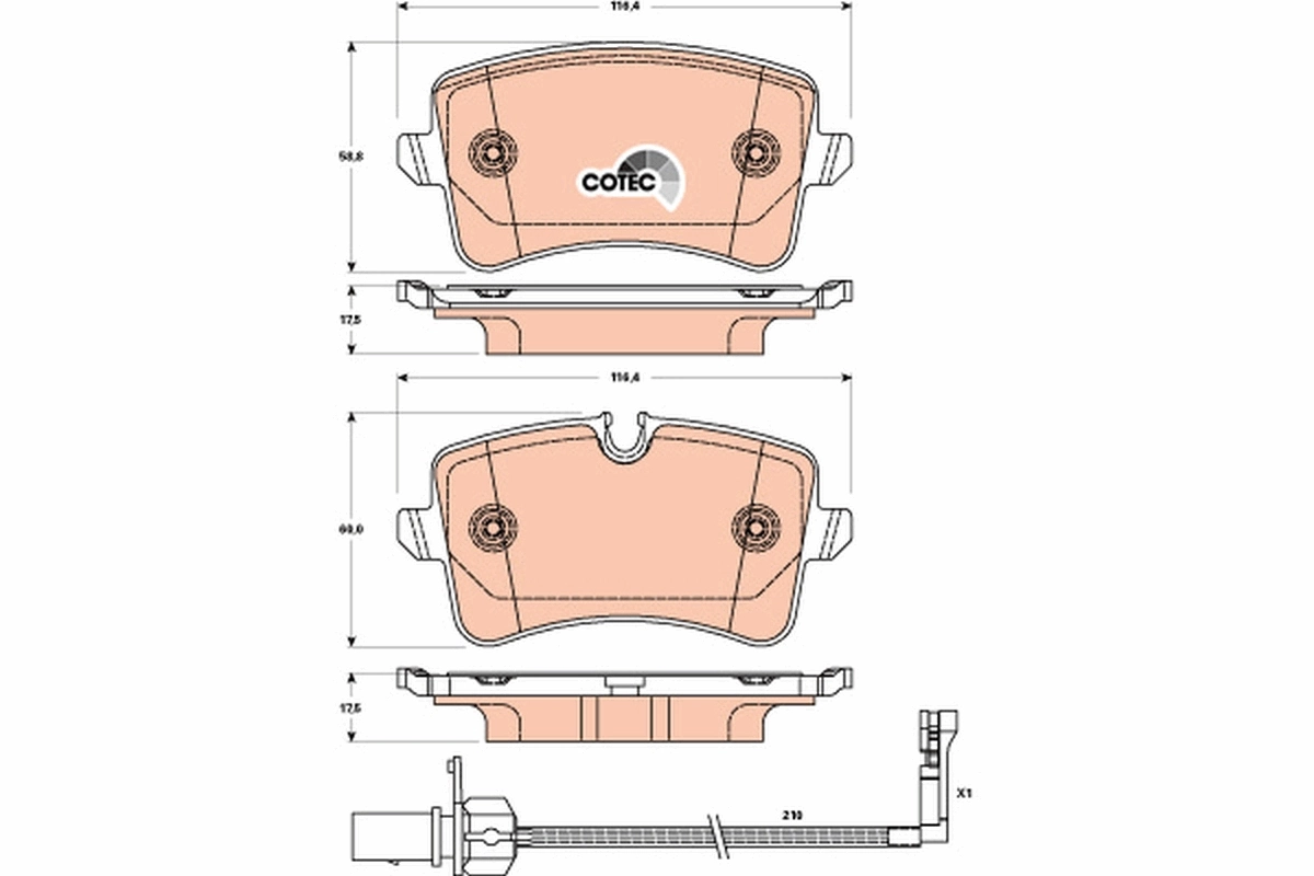 Sapatas do freio traseiras de disco Audi A6  4G2, 4GC ao melhor preço