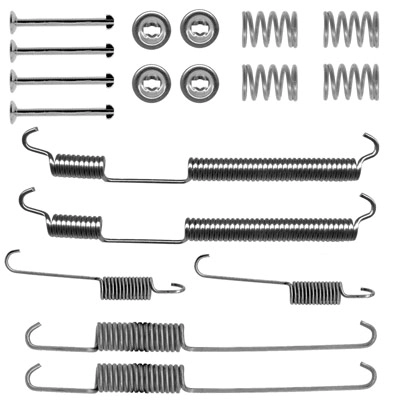 Kit de montagem das sapatas traseiras de tambor para Renault Master T