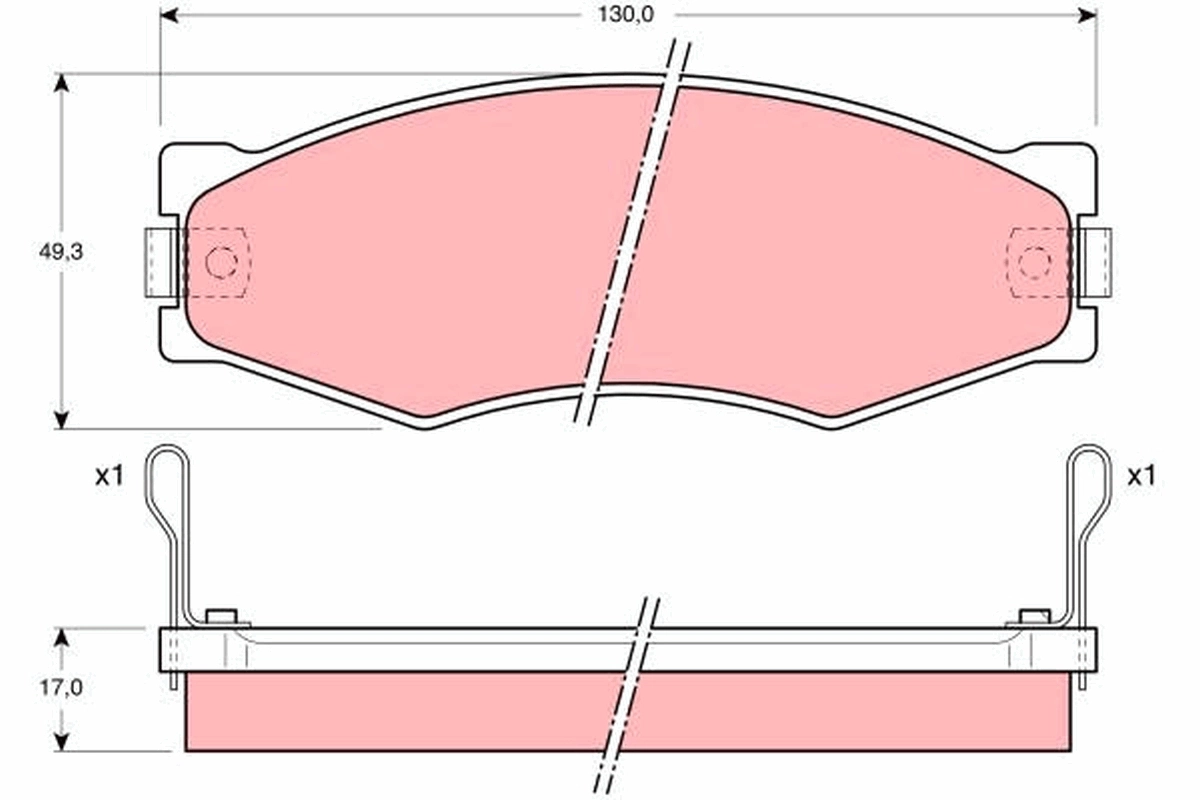 Compre D10609C00A Nissan/Infiniti Sapatas do freio dianteiras de disco