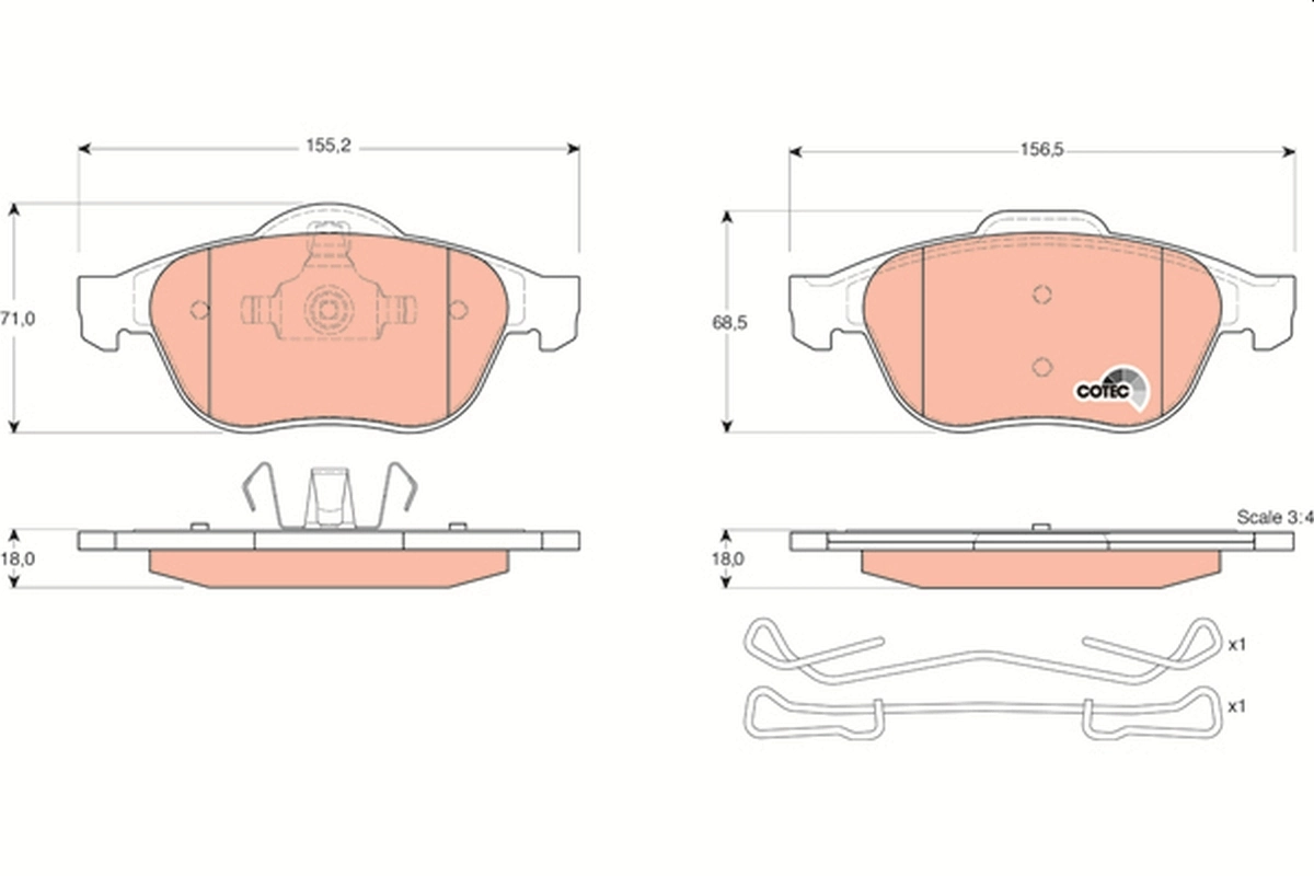 DP68026 Brembo Sapatas do freio dianteiras de disco