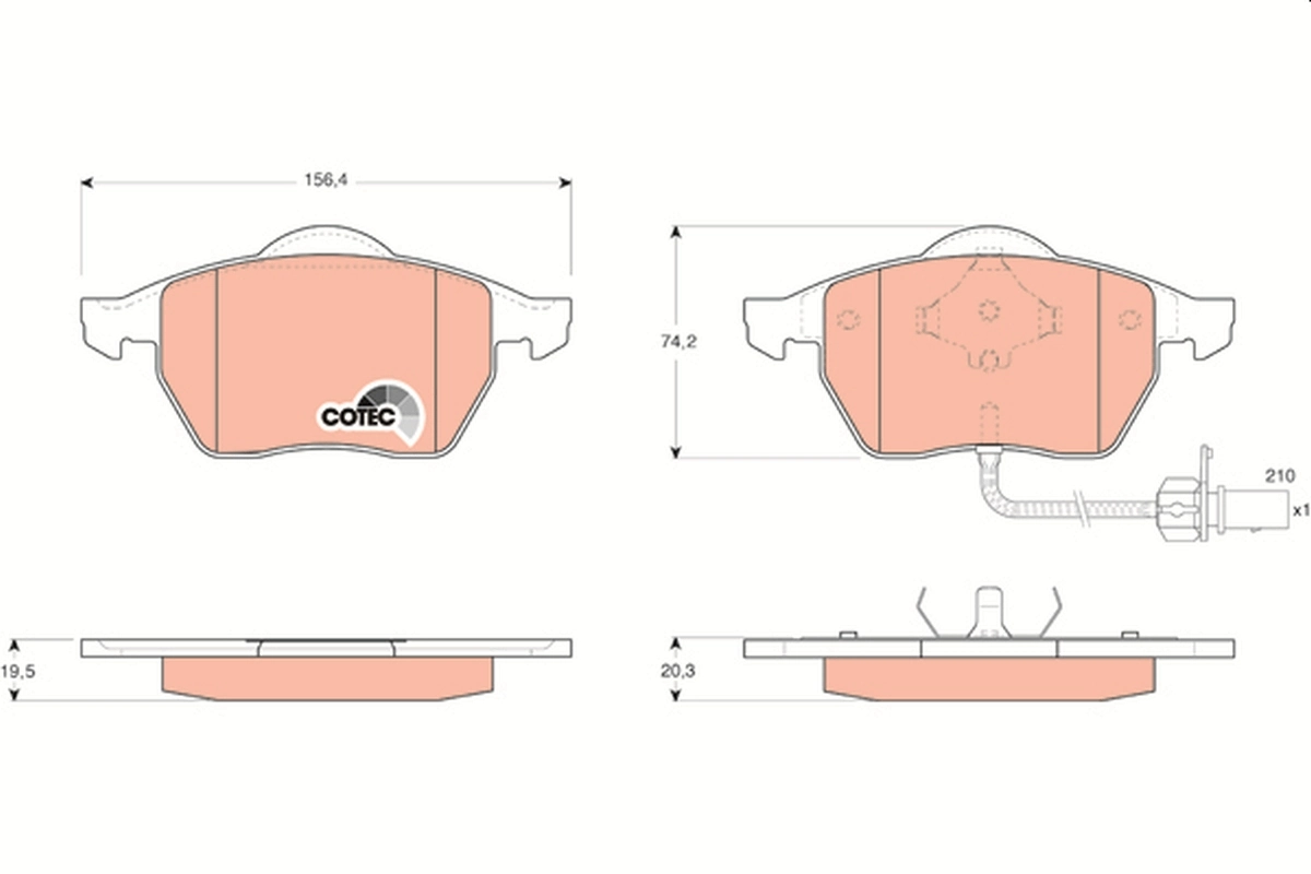 Sapatas do freio dianteiras de disco DP85048 Brembo
