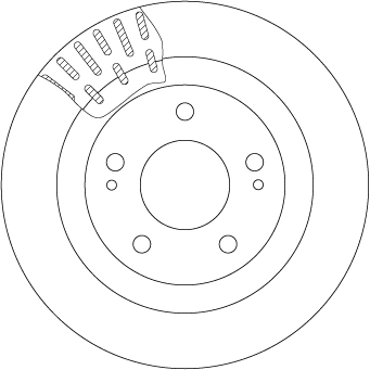  Disco do freio dianteiro SsangYong Korando SUV (KJ) (1996 - 2006) 