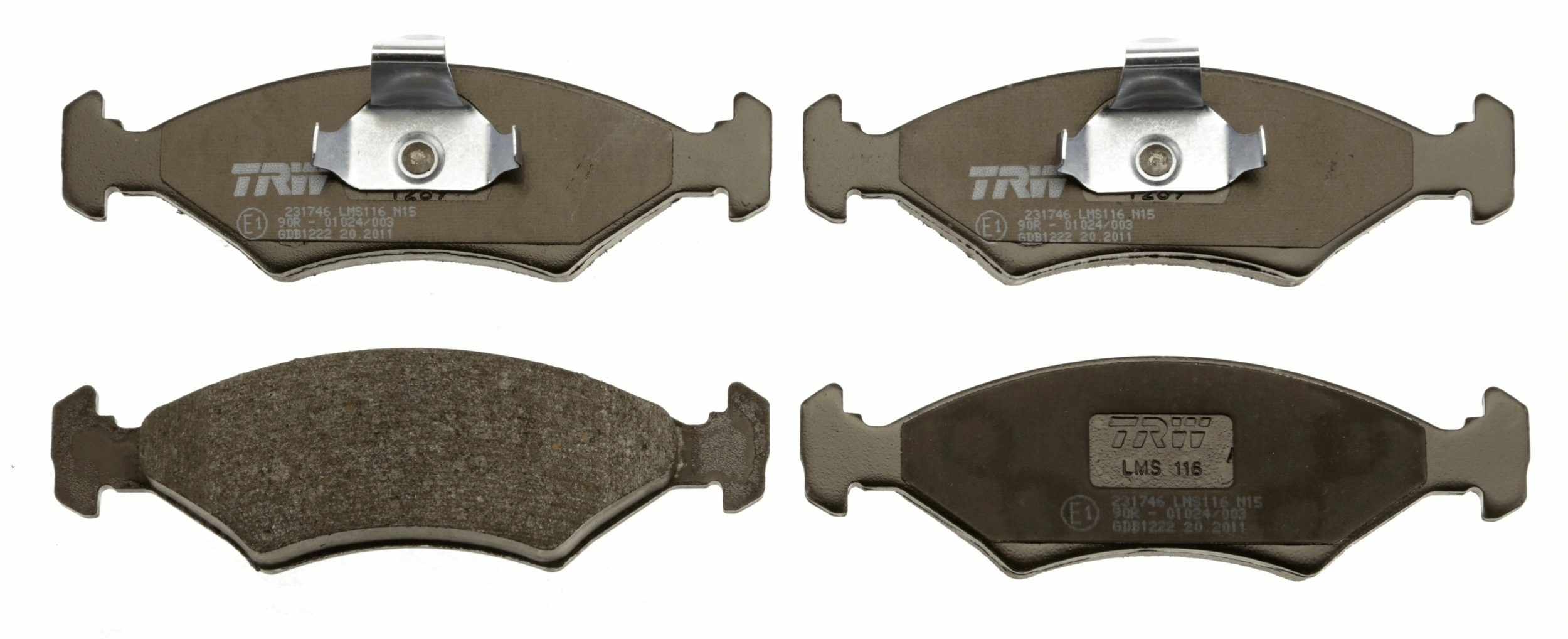 Sapatas do freio dianteiras de disco para Ford Fiesta Mk2 FBD