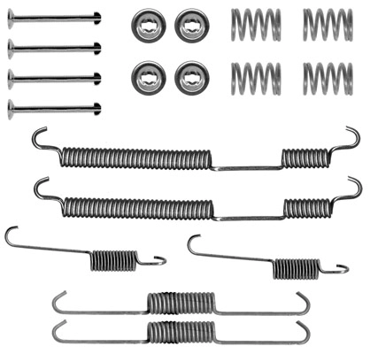 Kit de montagem das sapatas traseiras de tambor para Fiat Ducato 230L