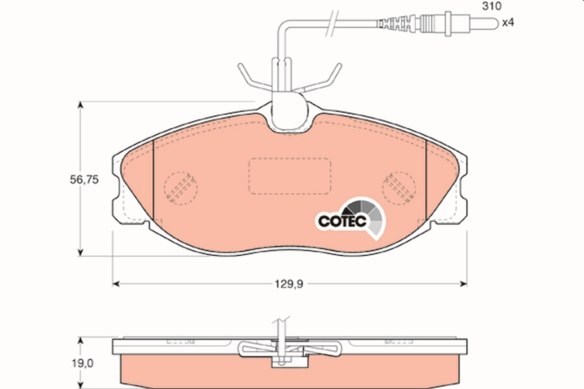 Sapatas do freio dianteiras de disco DP61017 Brembo