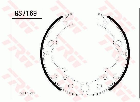 Sapatas do freio de estacionamento Nissan/Infiniti 3616089TA0 preço, a partir de 19,22 USD