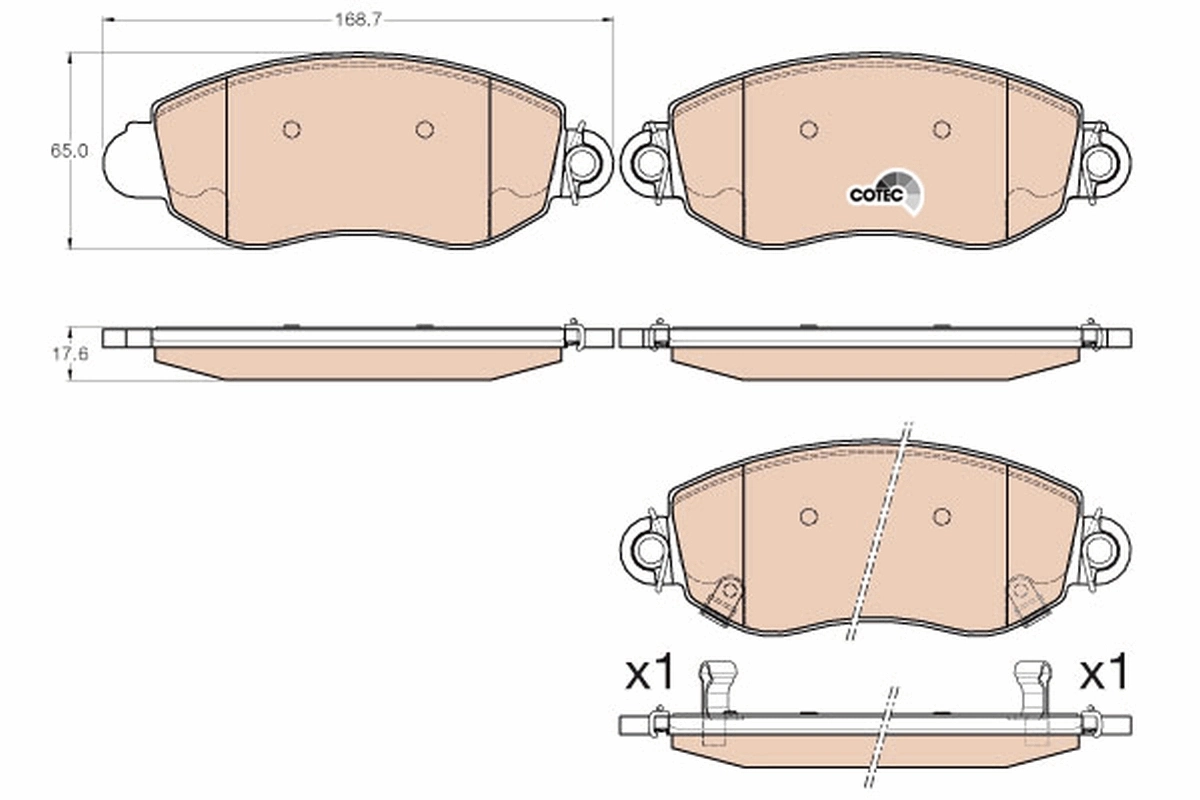 Compre DP24018 Brembo Sapatas do freio dianteiras de disco