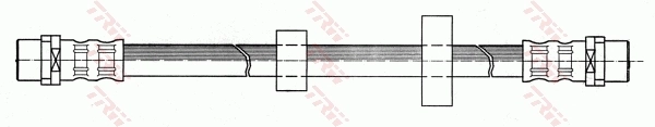 Mangueira do freio dianteira Volkswagen Passat B3, B4 3A5, 351, 315