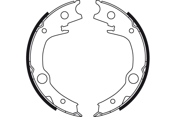  Sapatas do freio de estacionamento Toyota Prius hatchback (NHW20) (2003 - 2009) 