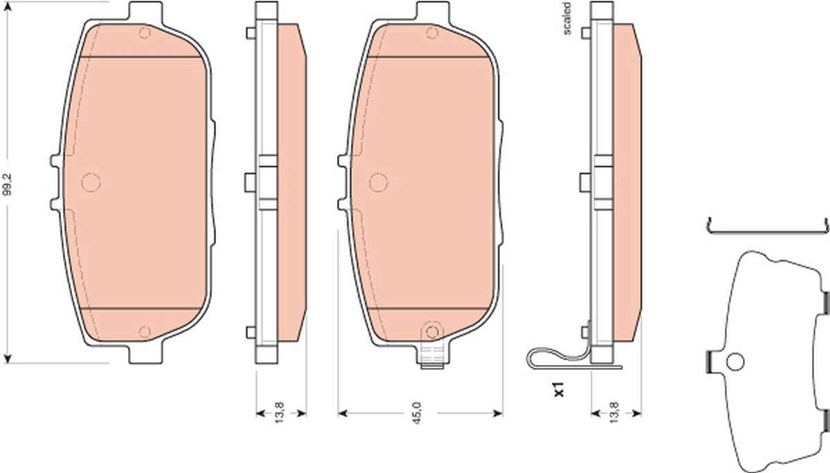 Sapatas do freio traseiras de disco para Mazda MX-5 IV ND