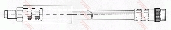 Mangueira do freio dianteira Renault Trafic I T1, T3, T4