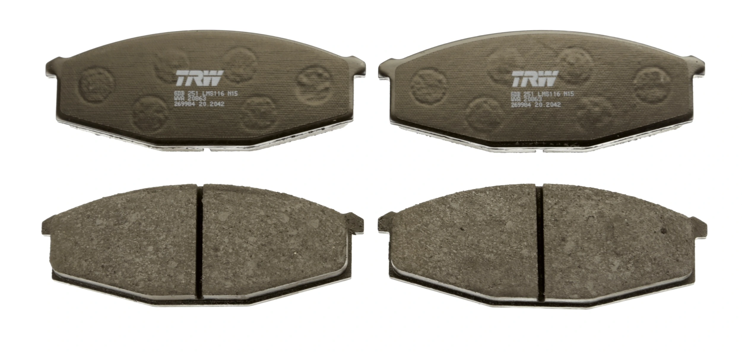 Sapatas do freio dianteiras de disco para Nissan Patrol  K260
