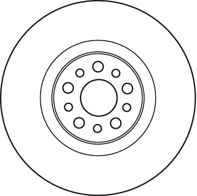Disco do freio dianteiro 1355376080 Fiat/Alfa/Lancia