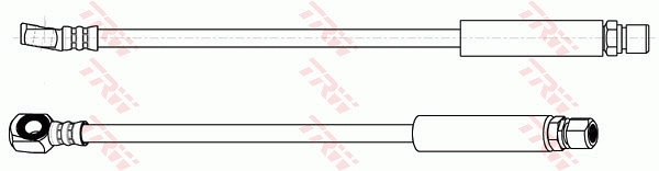PHD348 TRW Mangueira do freio dianteira