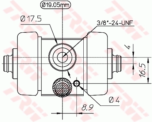 Cilindro traseiro do freio de rodas de trabalho Fiat/Alfa/Lancia GWC1102 preço, a partir de 9,65 USD