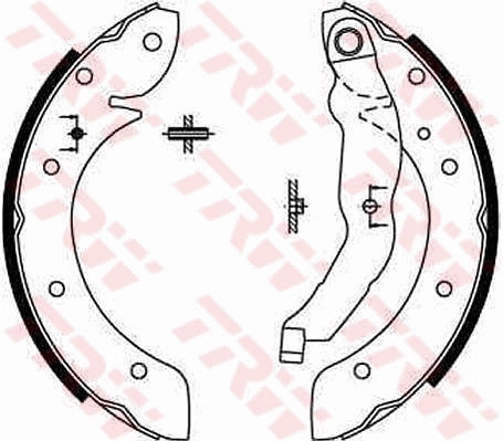 Compre 51781990 Fiat/Alfa/Lancia Sapatas do freio traseiras de tambor