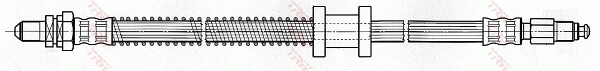  Mangueira do freio dianteira Ford Ka hatchback (RBT) (1996 - 2008) 