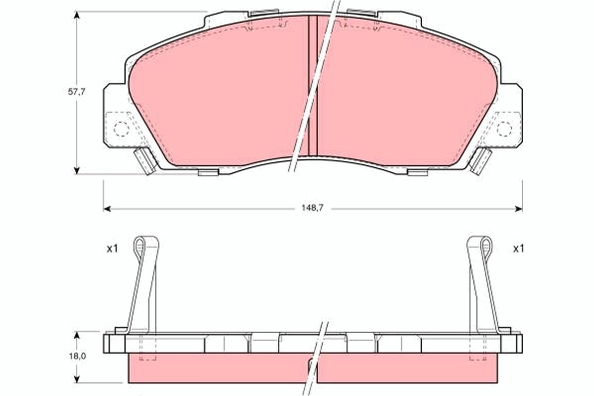 Sapatas do freio dianteiras de disco Honda Accord VI CG ao melhor preço