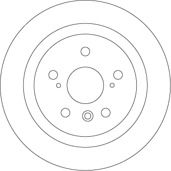  Disco do freio traseiro Toyota Camry IV sedan (V20) (1996 - 2001) IV
