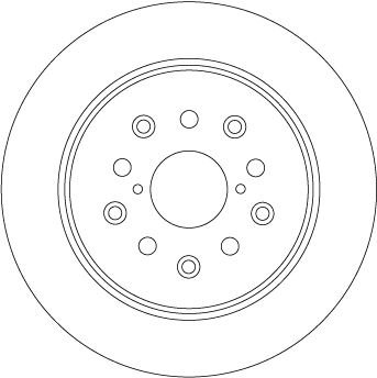  Disco do freio traseiro Lexus IS sedan (E1) (1999 - 2005) 