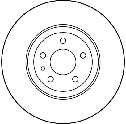 DF1749 TRW Disco do freio dianteiro