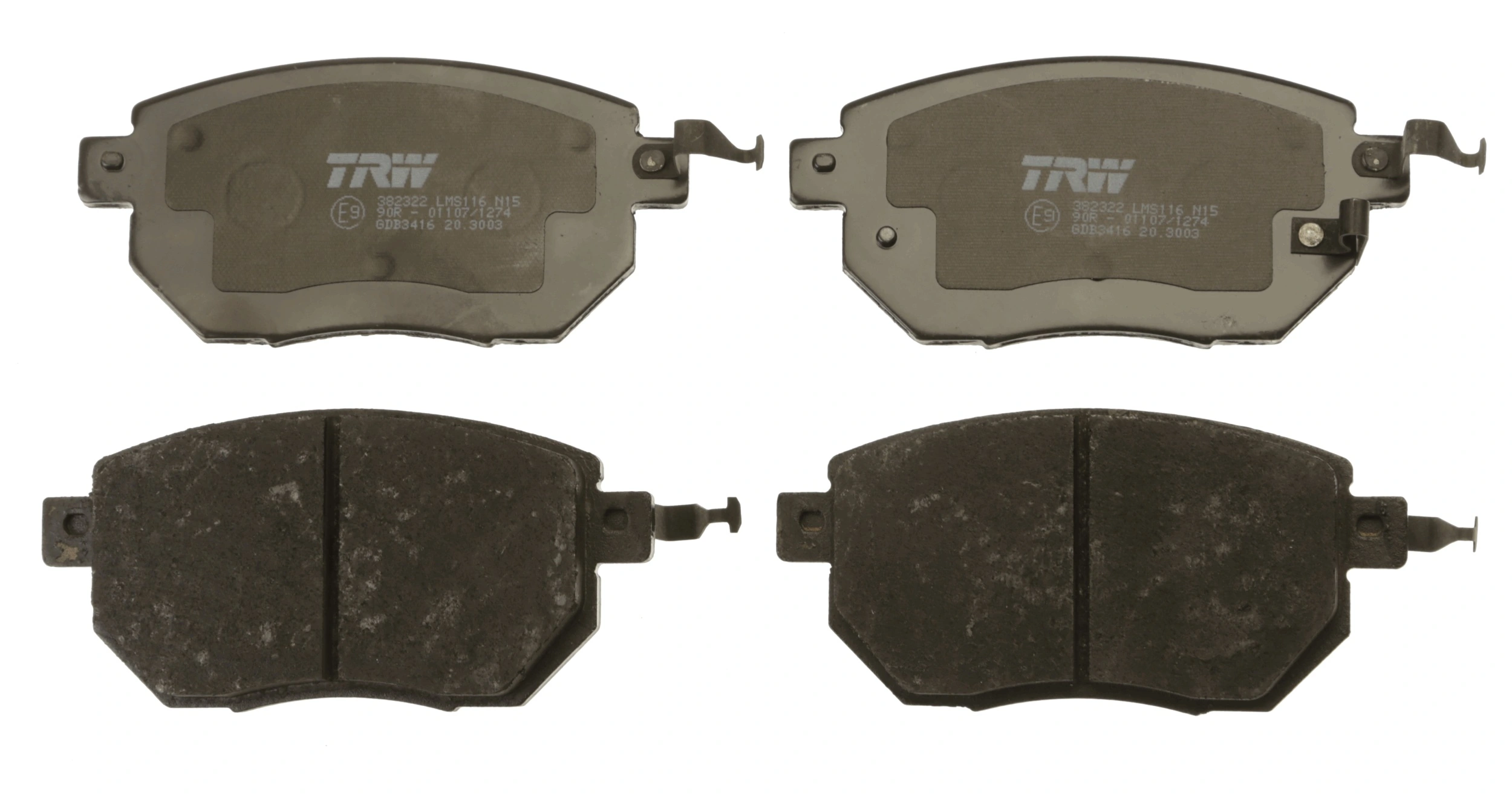  Sapatas do freio dianteiras de disco Nissan Altima L31 sedan (2001 - 2006) L31