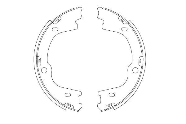Sapatas do freio de estacionamento Hyundai H-1 STAREX preço, a partir de 26,46 USD