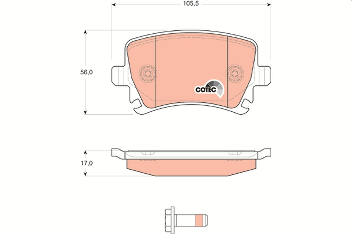 Sapatas do freio traseiras de disco Audi A4  8EC ao melhor preço