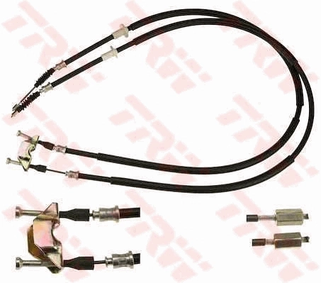 Cabo traseiro direito/esquerdo do freio de estacionamento Beca Cables 2001224