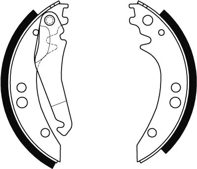 Sapatas do freio traseiras de tambor para Mercedes Bus 207-310  601