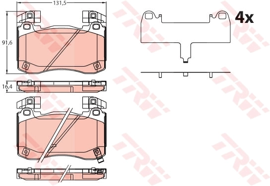 Sapatas do freio dianteiras de disco Hyundai/Kia 58101J5A55 preço, a partir de 88,04 USD