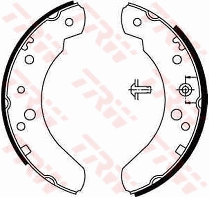 Sapatas do freio traseiras de tambor para Ford Transit III V