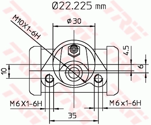 BWB111 TRW Cilindro traseiro do freio de rodas de trabalho