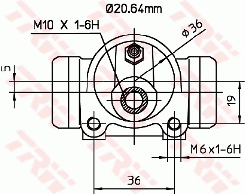 Cilindro traseiro do freio de rodas de trabalho Alfa Romeo 146  930