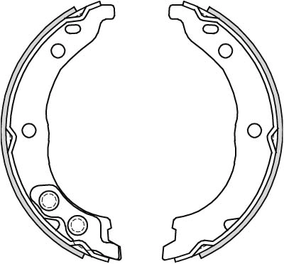  Sapatas do freio de estacionamento Citroen Jumper сaixa (244) (2002 - 2006) 