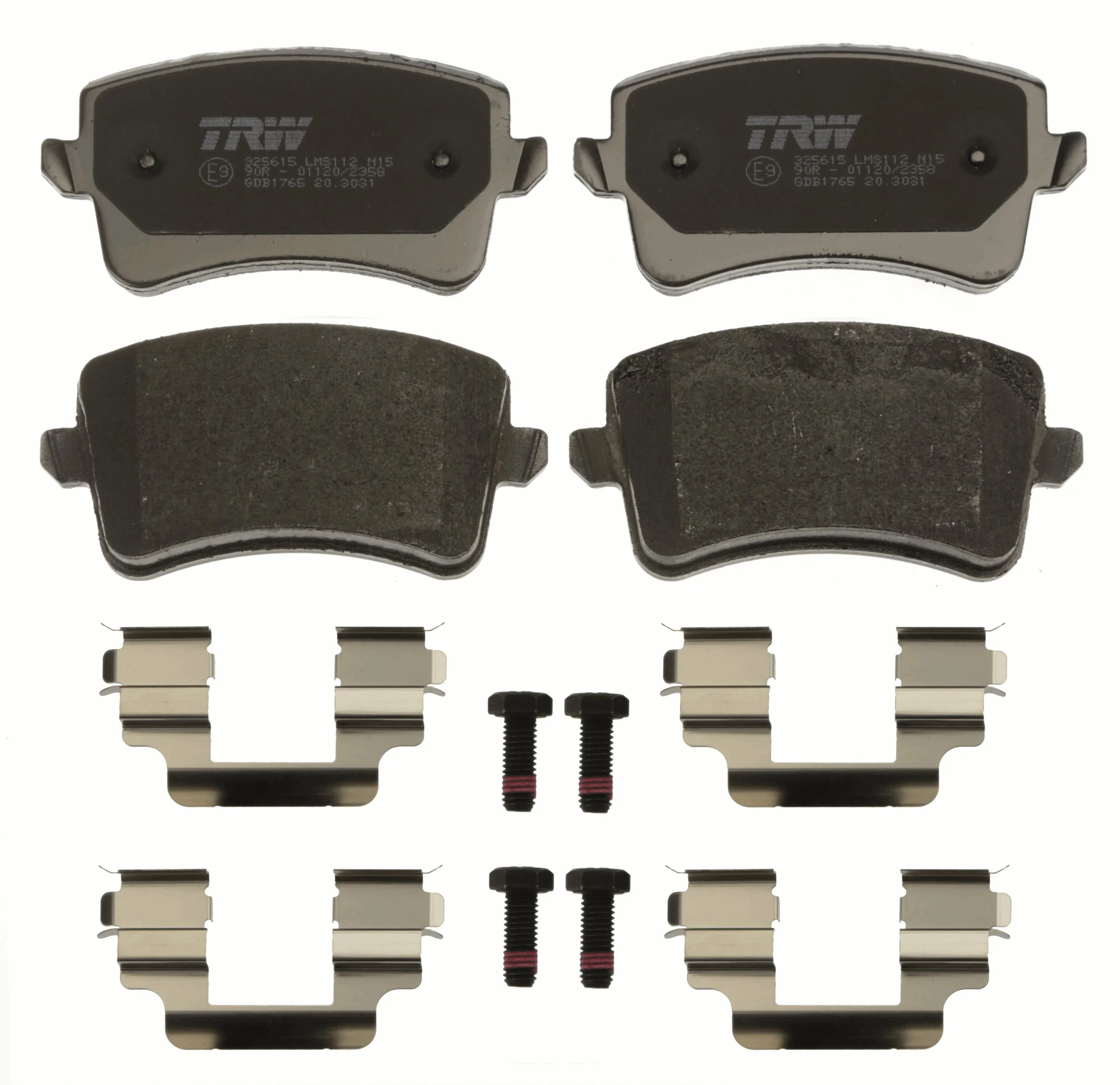 Sapatas do freio traseiras de disco Audi A4 B8 8K2