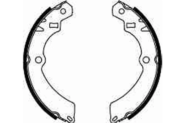 GS8301 TRW Sapatas do freio traseiras de tambor