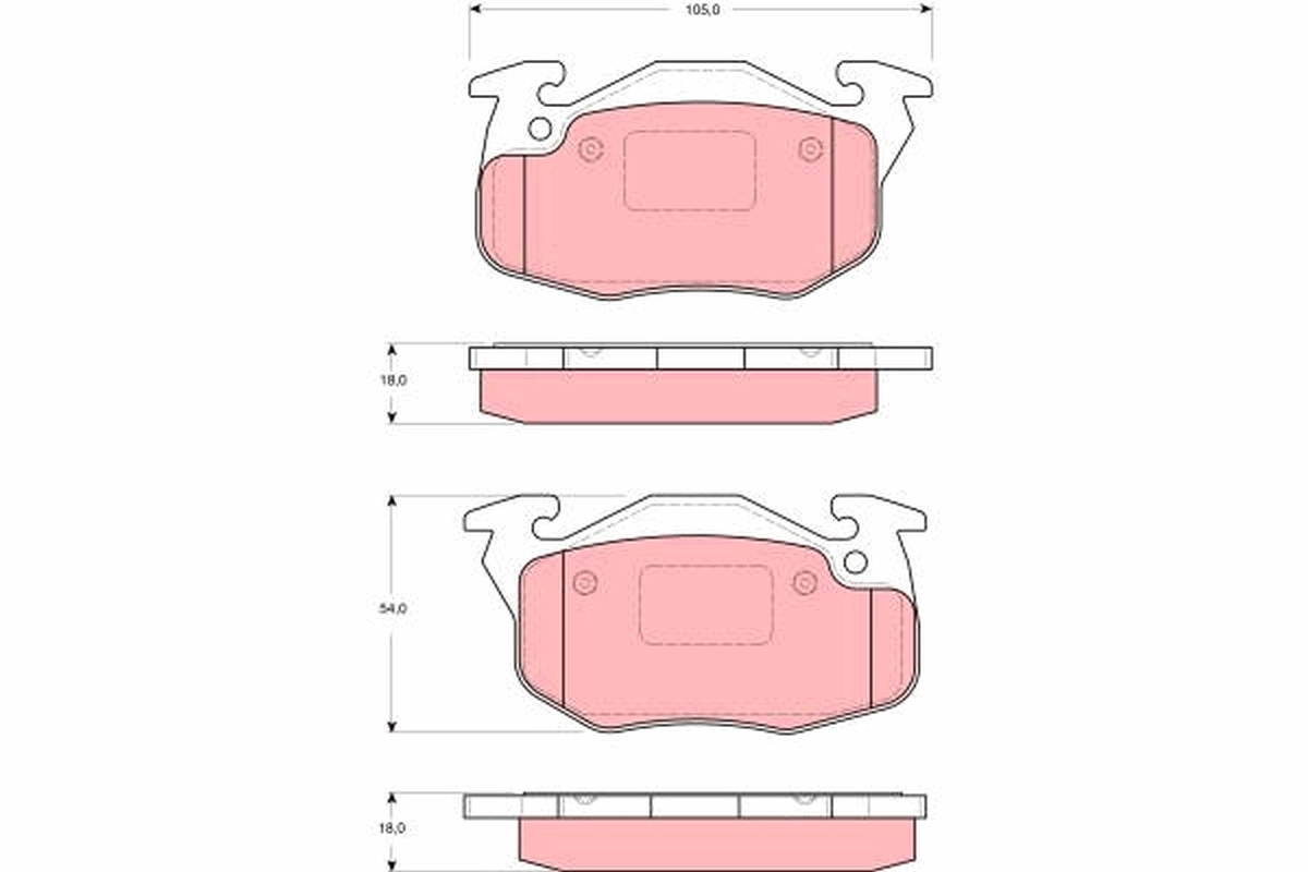 Sapatas do freio dianteiras de disco P68009 Brembo