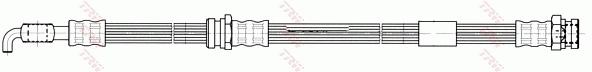  Mangueira do freio dianteira Mazda 323 F VI hatchback (BJ) (1998 - 2003) F VI