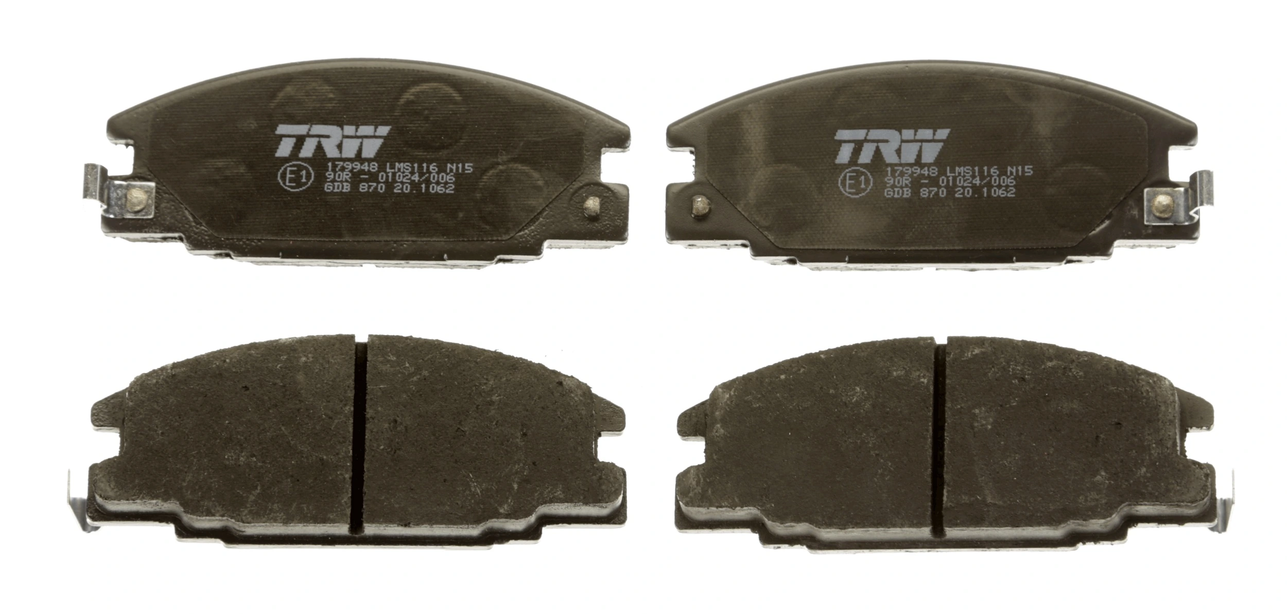 GDB870 TRW Sapatas do freio dianteiras de disco