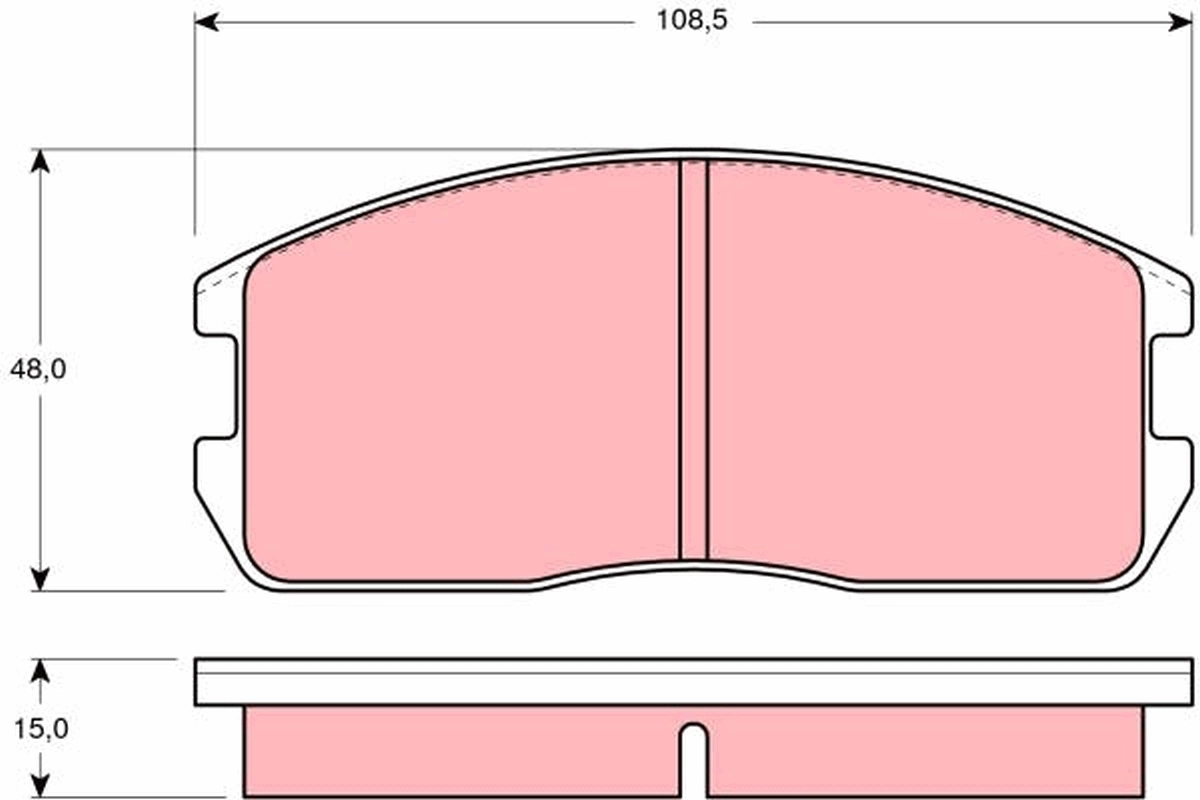 Sapatas do freio dianteiras de disco Mitsubishi Lancer 3 C1A,C6A