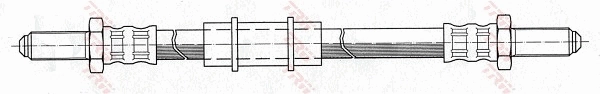 PHC101 TRW Mangueira do freio dianteira