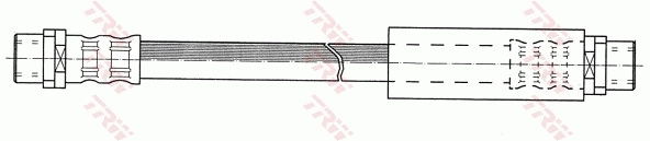 Mangueira do freio dianteira para Audi 80 B4 8C2