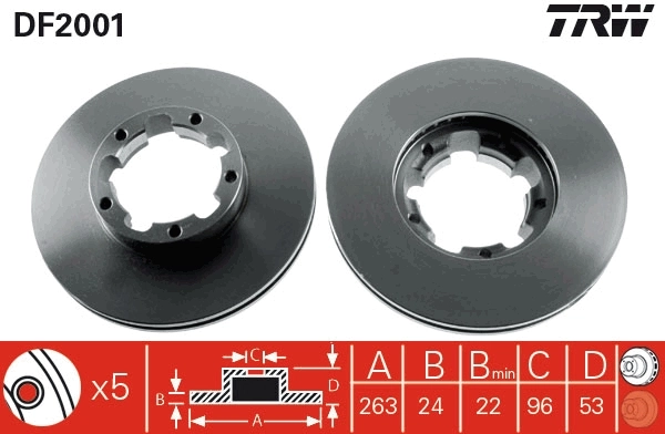 Disco do freio dianteiro Nissan Cabstar  TL, VL ao melhor preço