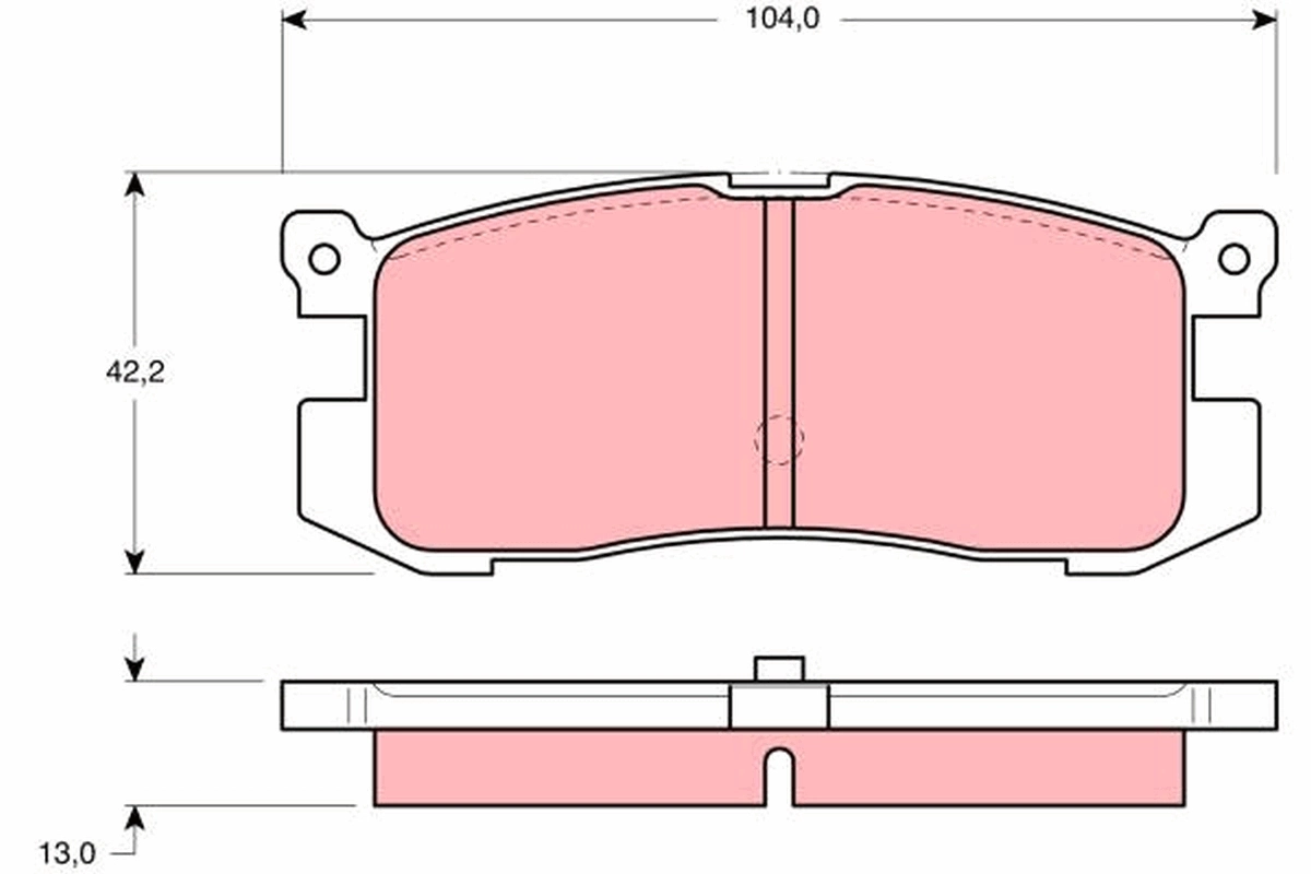  Sapatas do freio traseiras de disco Mazda 626 III hatchback (GD) (1987 - 1992) III