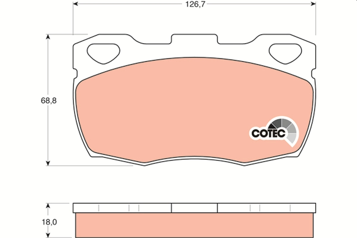 STC1275 Land Rover Sapatas do freio dianteiras de disco