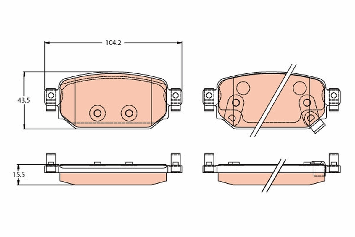 Sapatas do freio traseiras de disco Mazda DHYG2643Z preço, a partir de 38,95 USD
